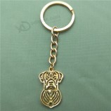 New Vintage Boxer Schlüsselanhänger Mode Haustier Hund Schmuck Boxer Auto Schlüsselbund Tasche Schlüsselring für Frauen Männer