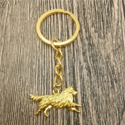 Australian Shepherd Key Chains Fashion Pet Dog Jewellery Australian Shepherd Car Keychain Bag Keyring For Women Men