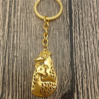 Whippet Couple Porte-clés Mode Animal Chien Bijoux Whippet Couple Voiture Porte-clés Sac Porte-clés Pour Femmes Hommes