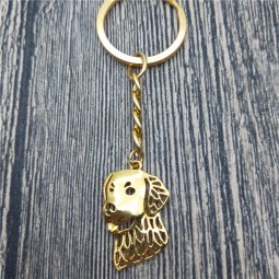 Nieuwe golden retriever Sleutelhangers mode Hond sieraden trendy golden retriever Auto sleutelhanger Tas sleutelhanger voor dames Heren