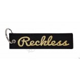 remendo do keychain da qualidade superior tela bordada personalizada chaveiro