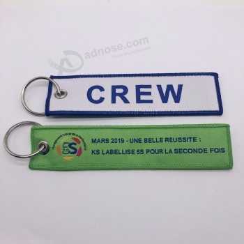 Broderie personnalisée personnalisée tissée porte-clés porte-clés