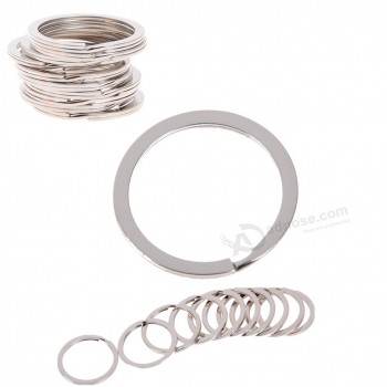 Много прекрасных серебряных тонов Сплит кольца Брелоки 1.5x25 мм выводы оптом