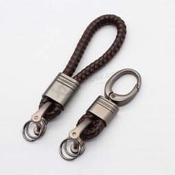 porte-clés en cuir tressé porte-clés amovibles en métal à vendre