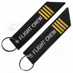 Stickerei Stoff Flugbesatzung Key Tag Schlüsselanhänger