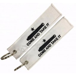 Stickerei keychain Gewohnheit gestickter Schlüsselanhänger