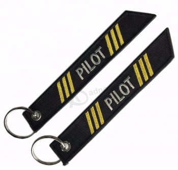空中客车织物飞行员钥匙扣刺绣钥匙扣表带
