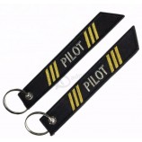 airbus fabric pilot sleutelhanger borduurwerk sleutelhanger riem