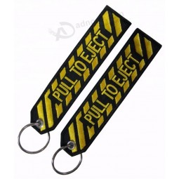 PULL TO EJECT Embroidery Keychain