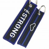 promotionele borduurwerk sleutelhanger / sleutelhangers / sleutelhangers voor souvenirs