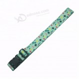 Drôle intelligent personnalisé sublimation impression Nylon rétractable croix bretelles de bagages en gros