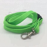 billige Masse Plain Green Tube personalisierte Lanyards leere kostenlose Probe Großhandel