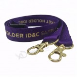 Lust auf individuelle Promo lila Doppel-Clips Key Hold Sicherheit personalisierte Lanyards