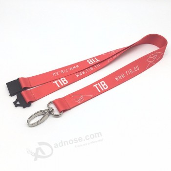 Prix d’usine Conception personnalisée Votre propre teinture polyester Longes de sublimation Transfert de chaleur Lanières personnalisées imprimées