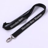 Impresión personalizada de alta calidad Longitud ajustable Cordones personalizados para coche con gancho ovalado