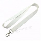 Longes personnalisées en polyester blanc vierge bon marché de 2cm