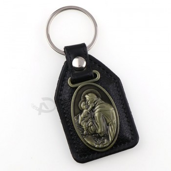 Custom Saint Anthony Charm pendants for Men key Tag
