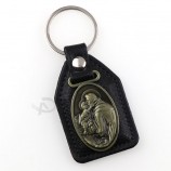 Pendentifs Saint Anthony Charm personnalisés pour hommes porte-clés
