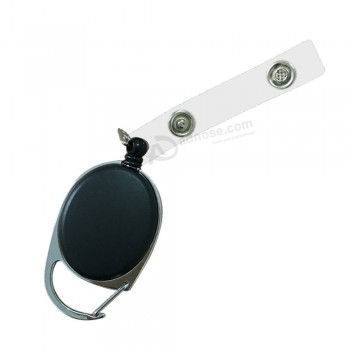 Retractable Reel ID Badge Lanyard Name Tag Key Card Holder for sale