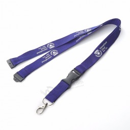 Grande longe en polyester avec logo de sérigraphie pour téléphone portable