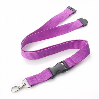 Longe de cou imprimée, longe en polyester personnalisée, porte-clés, longe tissée