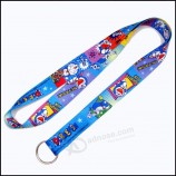 Polyester-Mehrfarben-Farbstoff-Sublimations- / Wärmeübertragungslogo-Abzeichenhalter-Lanyard für den Sport