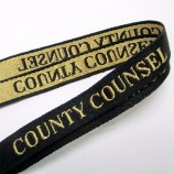 Nylon personnalisé tissé/jacquard/brodé Logo Porte-badge personnalisé Lanière pour les entreprises