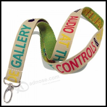 sterk extra dik geweven / jacquard / breien logo aangepaste badgehouder lanyard voor ID badgehouder