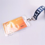 Porte-bobine d’insigne de nom / carte d’identité transparent extensible Longe personnalisée avec clips
