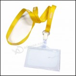 einziehbares, klares Namens- / Ausweis-Abzeichen-Rollenhalter-Lanyard mit Clips