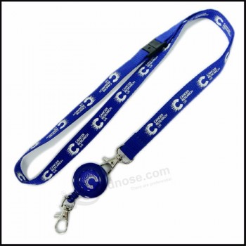 intrekbare PVC naam / ID-kaart badge haspel houder aangepaste lanyard met badge houder