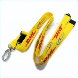 Polyester imprimé logo carte d’identité porte-badge cordon personnalisé pour cadeau promotionnel