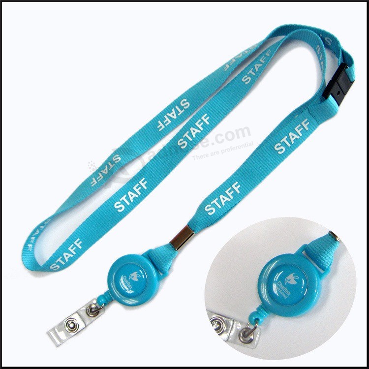 Personalisierter Druck Abreißsicherung Kundenspezifische Lanyards für Ausweise