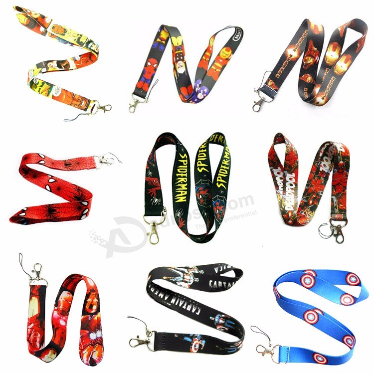 Polyester Narrow/Tubular Weaving Tubular Neck Lanyards for Gift