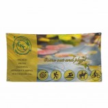 Bannière en tissu polyester de rue personnalisé drapeau vente chaude