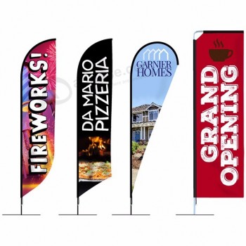 Drapeau de plage imprimé par sublimation thermique promotionnel personnalisé