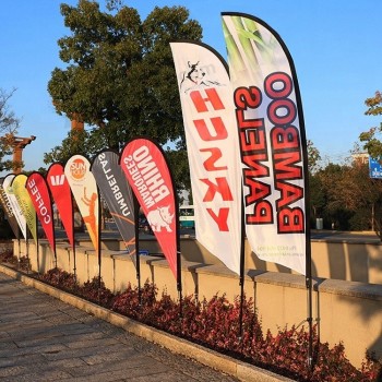 bandera de plumas de promoción banderas y pancartas voladoras publicidad personalizada arco de plumas bali beach flags