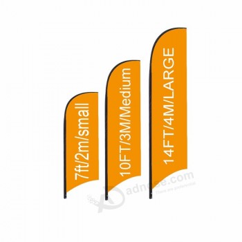 Bannière volante personnalisée bali arc voile swooper Drapeau en forme de larme, bannières de drapeau de plume, drapeaux de plage