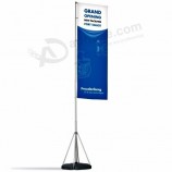 Super oktober outdoor custom evenement strandvlag afdrukken aluminium telescopische wind veer vlag paal en accessoires