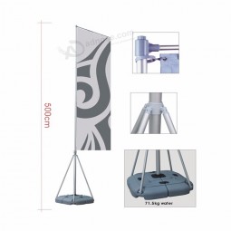 5m waterbase flagpole for banner display 7m 10m water injection flag banner stand beach flag pole