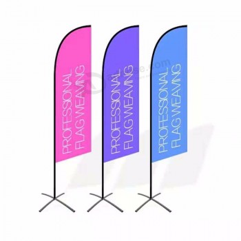 Outdoor Printed Promotional Business Advertising Feather Beach Banners Flags Poles