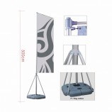 Drapeau extérieur 5m drapeau plume mât drapeau volant support pour la promotion