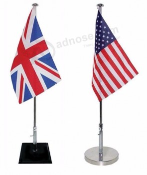 Drapeau de bureau promotionnel avec support et de haute qualité