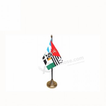 Drapeaux de bureau personnalisés mini table porte-drapeau