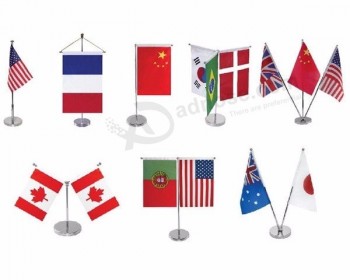 Drapeau de bureau personnalisé de plus petite taille Mini drapeau de table