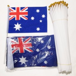 Polyester printed flying style Parades hand held desk flag,hand held waving flags