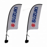 Vente en gros conception personnalisée CMJN numérique impression complète colog voiture fenêtre drapeau et bannières pour le sport ou la promotion