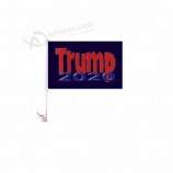 2020 trump poliéster personalizado personalizado al por mayor promocional Car window flag