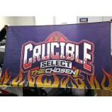 Topkwaliteit promotionele adverteren polyester banner vlag goedkope grote aangepaste vlag