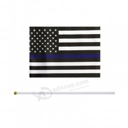 Haute Qualité Deluxe Longue Durée 3X5FT Personnalisé 210D Nylon Amérique Brodé Étoiles Cousues Rayures USA Drapeau National Américain